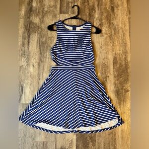 Womens Xhilaration Blue and White Dress, Size XS